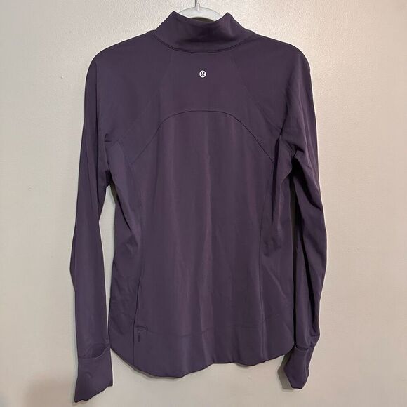 Lululemon Fast As Light 1/2 Zip Boysenberry size 10 - Picture 3 of 8